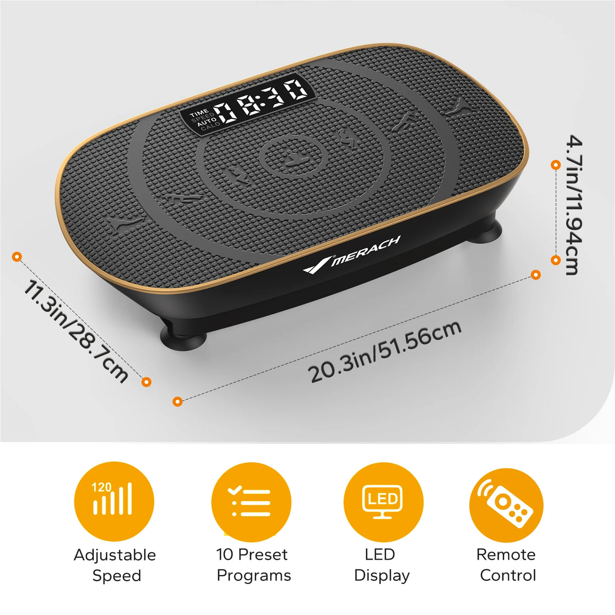 MERACH Whole Body Vibration Plate Exercise Machine For Fitness Training