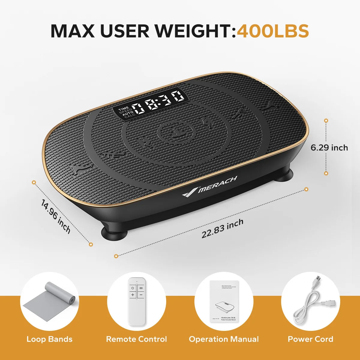 Merach Vibration Plate Exercise Machine For Fitness Training