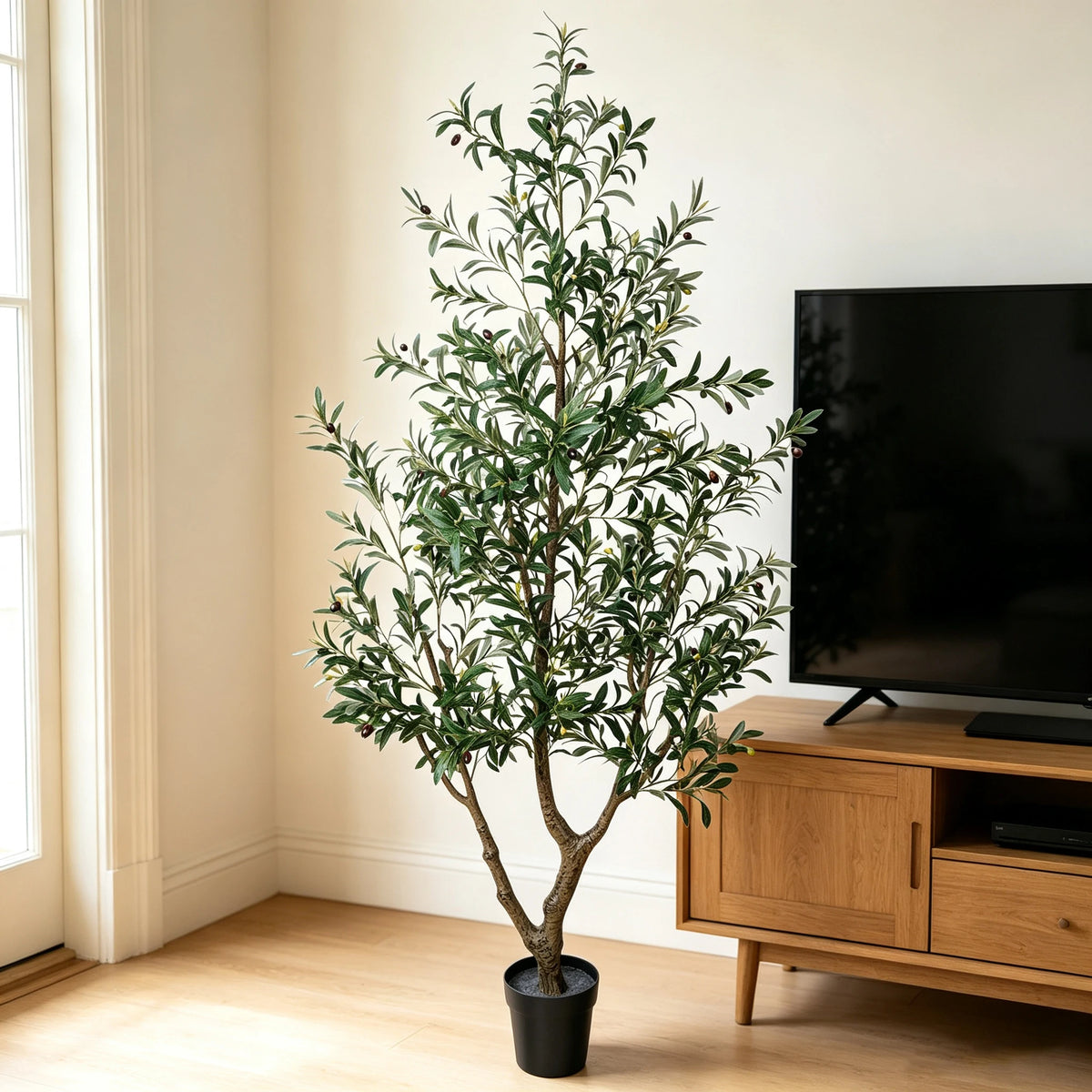 Olitree Artificial Olive Tree With Realistic Fruits For Home Decor