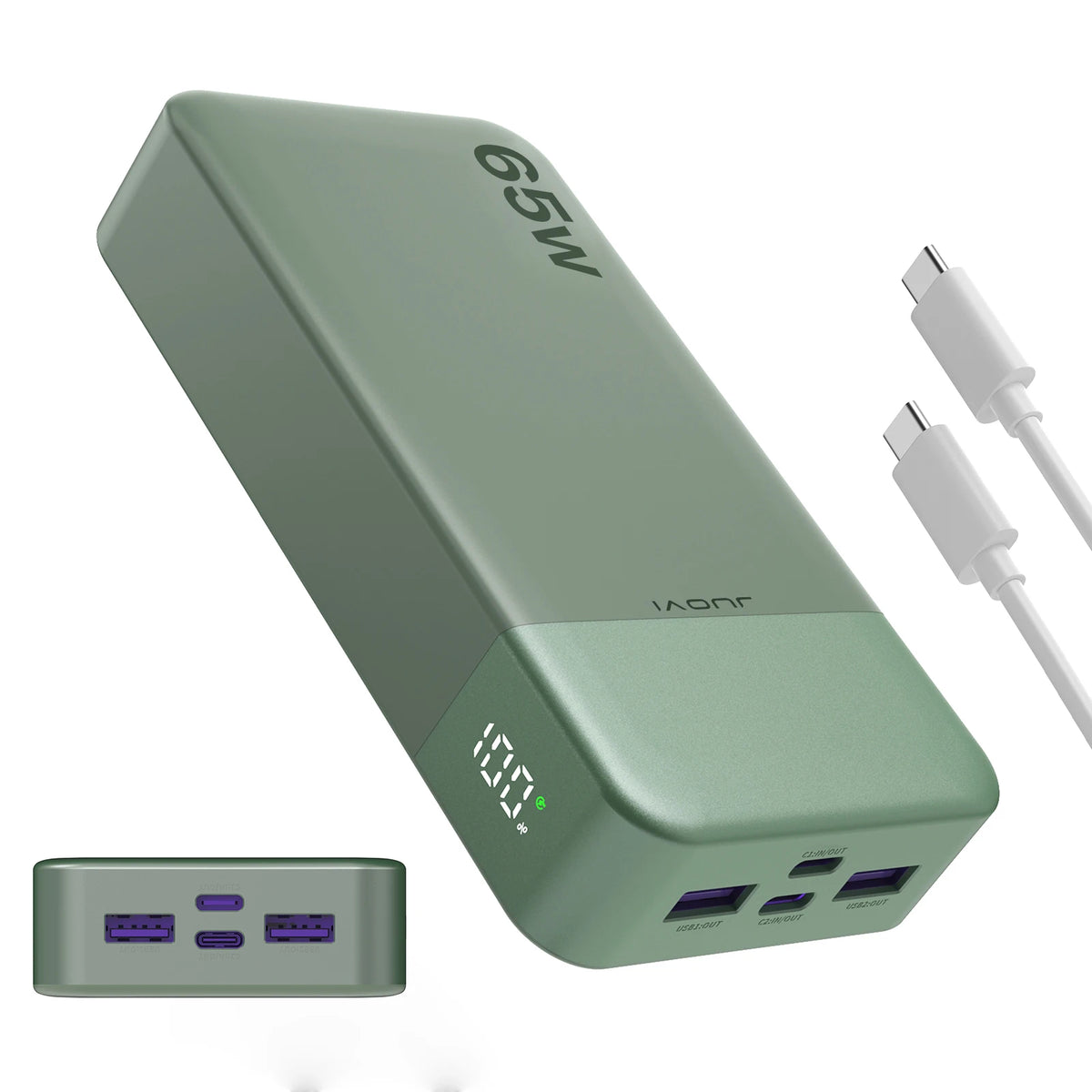 JUOVI 65W Laptop Power Bank With USB C Fast Charging