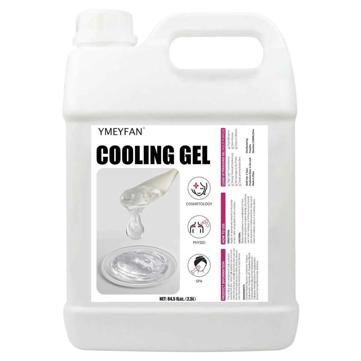 YMEYFAN Clear Conductive Gel for Radiofrequency Cavitation and Ultrasound