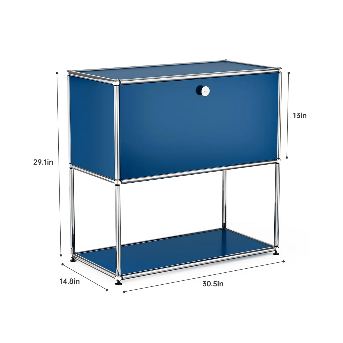 Modern Stainless Steel Storage Cabinet And TV Stand Organizer