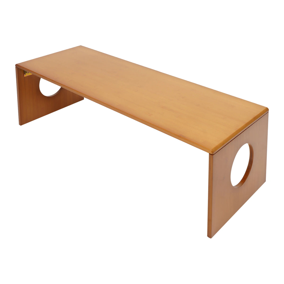 Bymaocar Folding Bamboo Low Coffee Table for Home and Camping