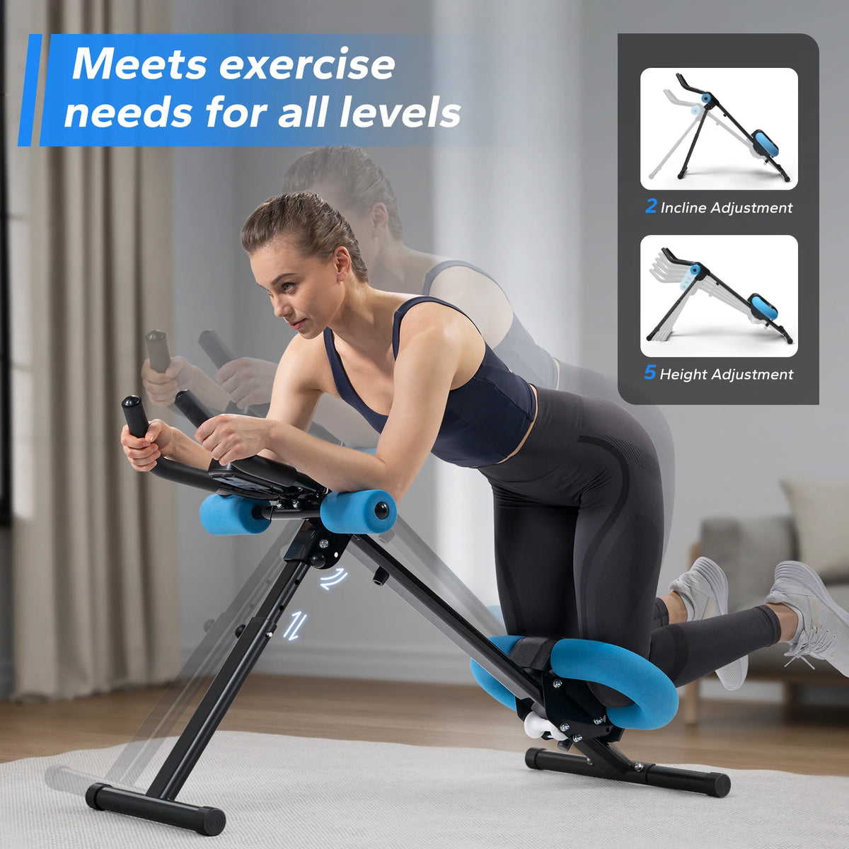 MERACH Adjustable Abdominal Trainer for Core Strength Workouts