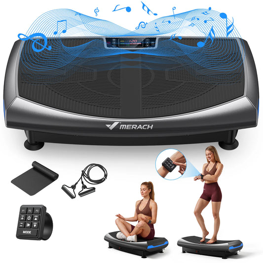 MERACH 4D Vibration Plate for Full Body Fitness Workouts