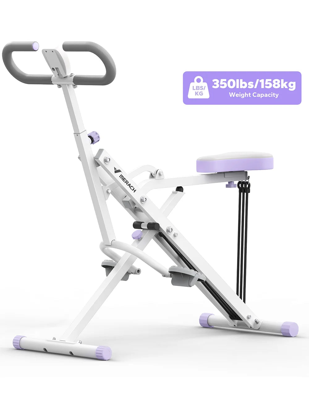 MERACH Adjustable Squat and Rowing Machine for Home Leg Workouts