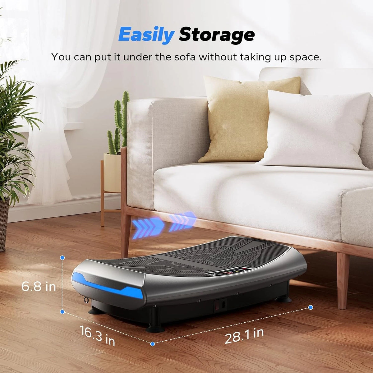 MERACH 4D Vibration Plate for Full Body Fitness Workouts