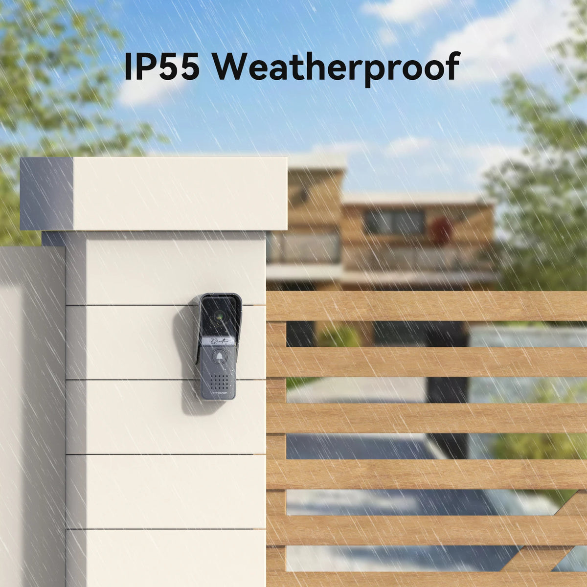 TMEZON Wired Video Doorphone Intercom With Doorbell And Handsfree Audio