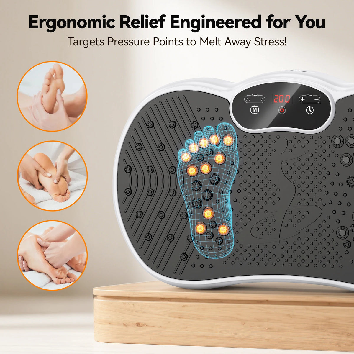 Vibration Plate Machine With Adjustable Speed For Full Body Workout