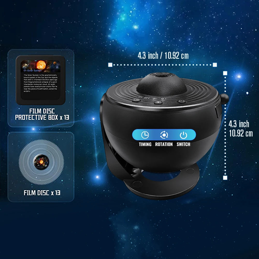 Aiopp Galaxy Projector Night Light With Solar System Stars