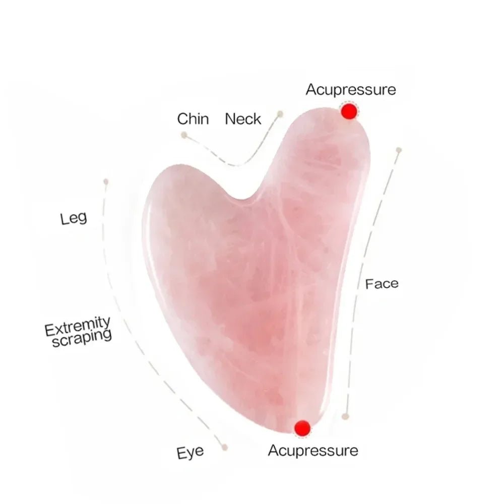 Professional Natural Jade Gua Sha Board Facial Body Massage Tool