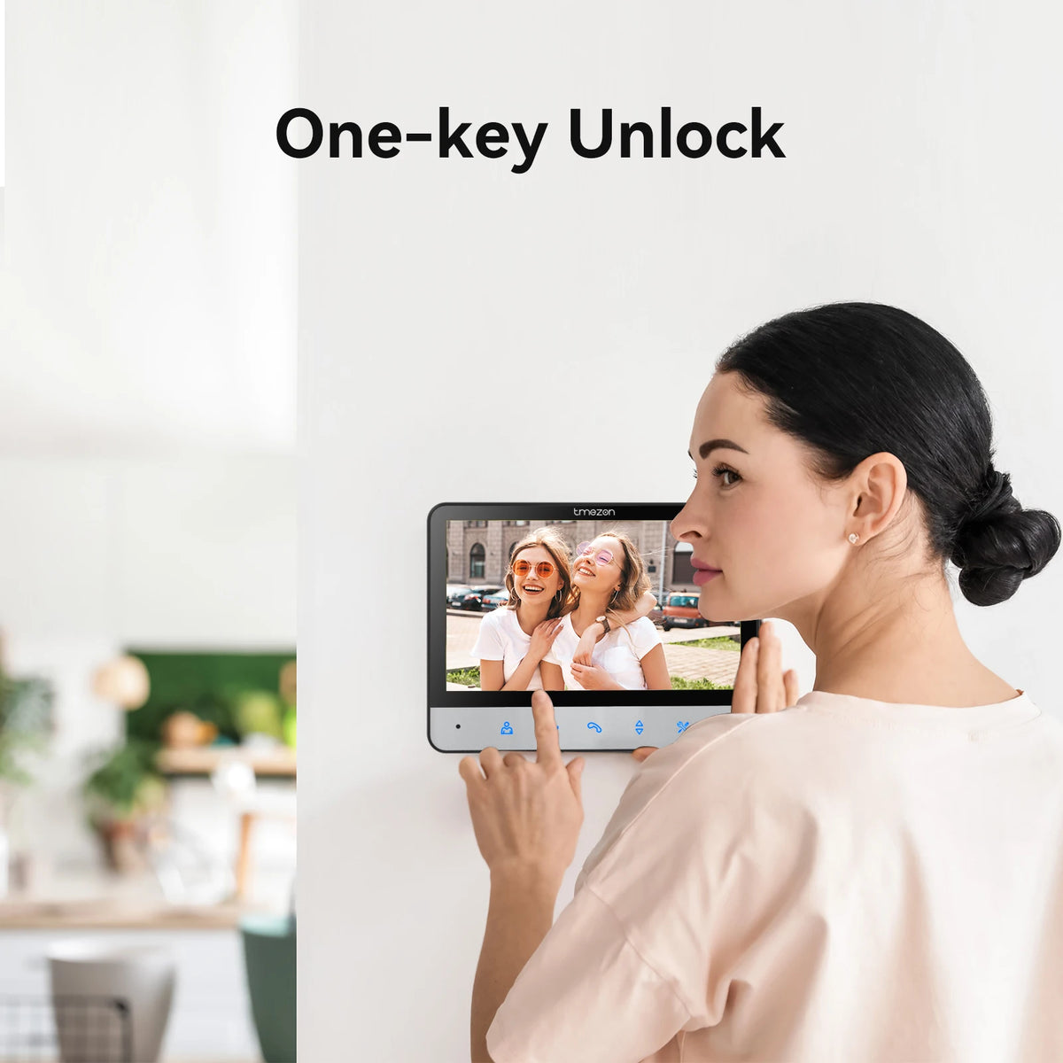 TMEZON Wired Video Doorphone Intercom With Doorbell And Handsfree Audio
