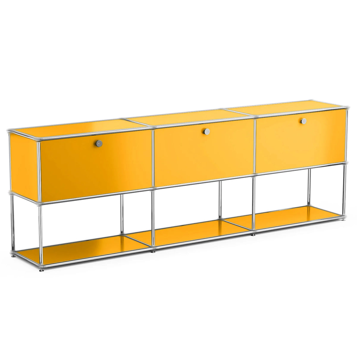 Modern Stainless Steel Storage Cabinet And TV Stand Organizer