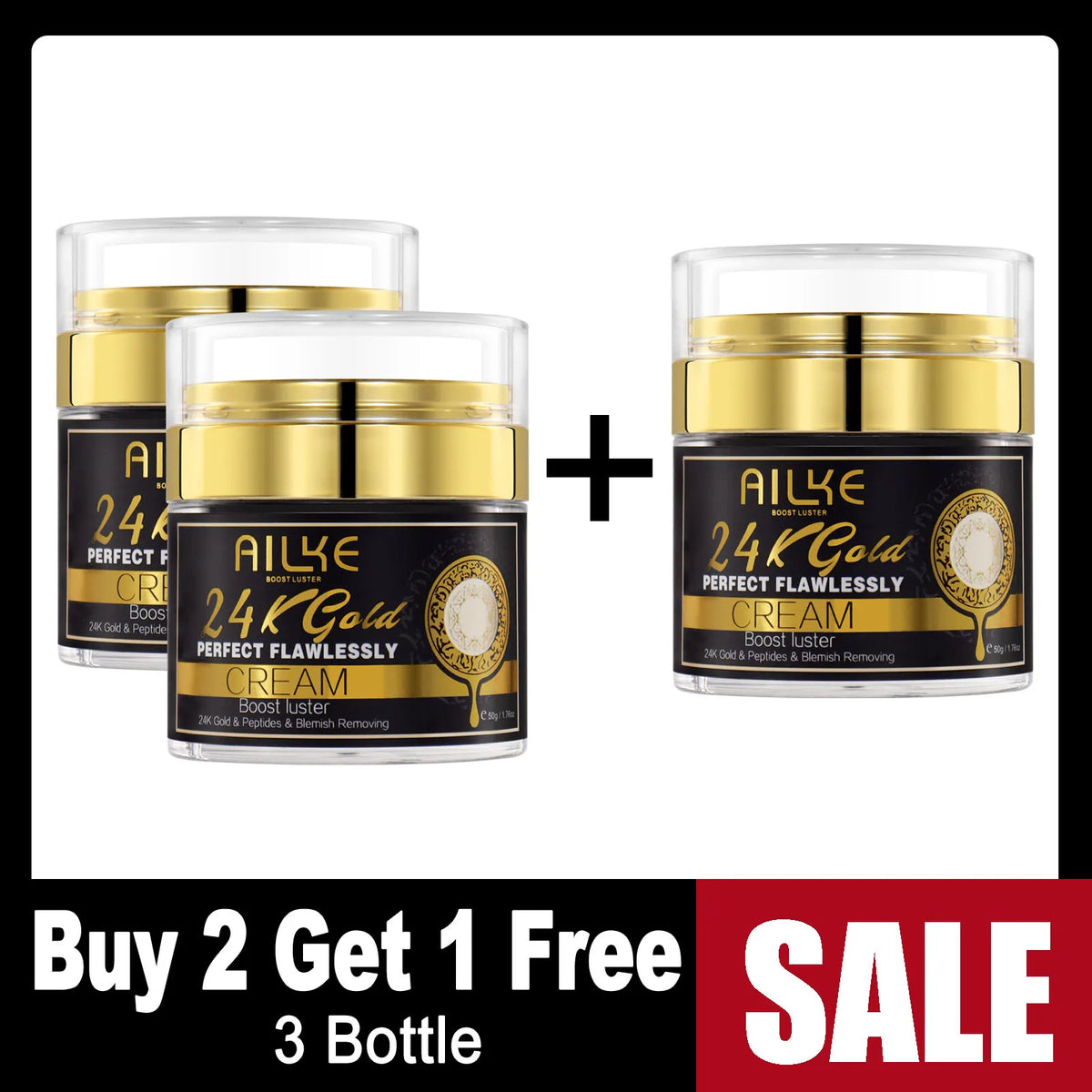 AILKE Gold Face Cream With Glutathione For Dark Spots