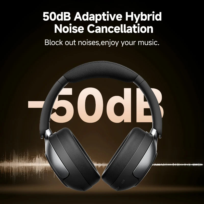 QCY H3 Pro Wireless Headphones Featuring Adaptive Noise Cancellation