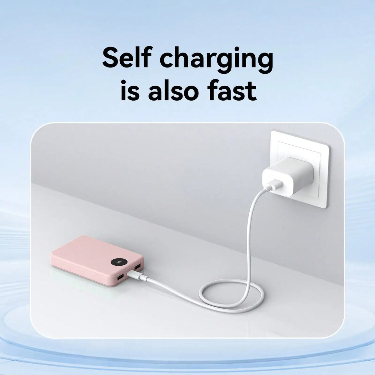 Portable Power Bank With Digital Display USB Type C Charger