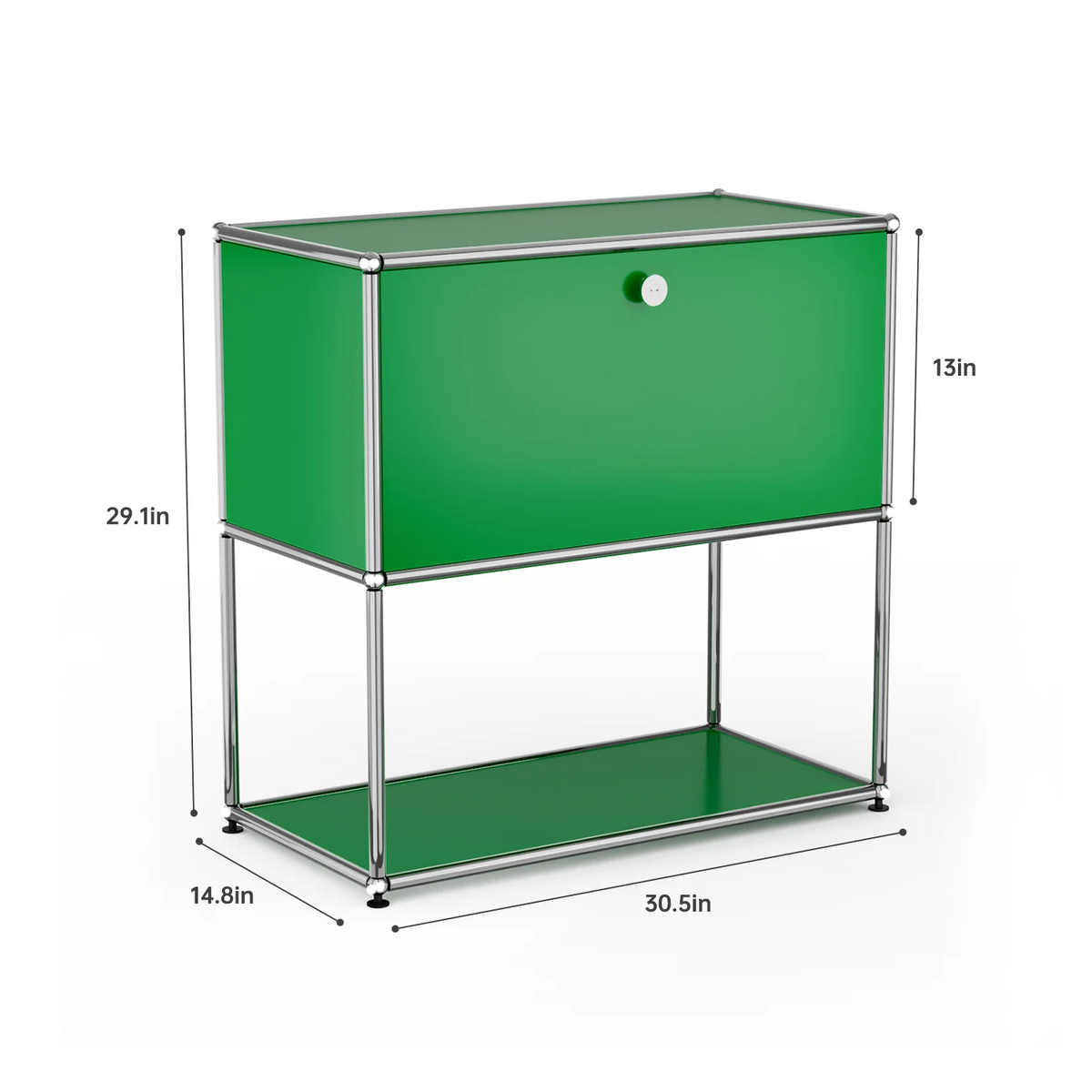 Modern Stainless Steel Storage Cabinet And TV Stand Organizer