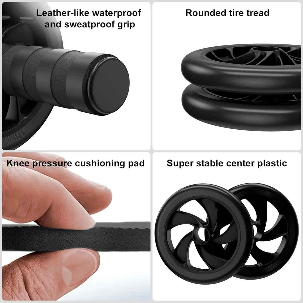 Compact Dual Wheel Ab Roller For Targeted Core Strength Training