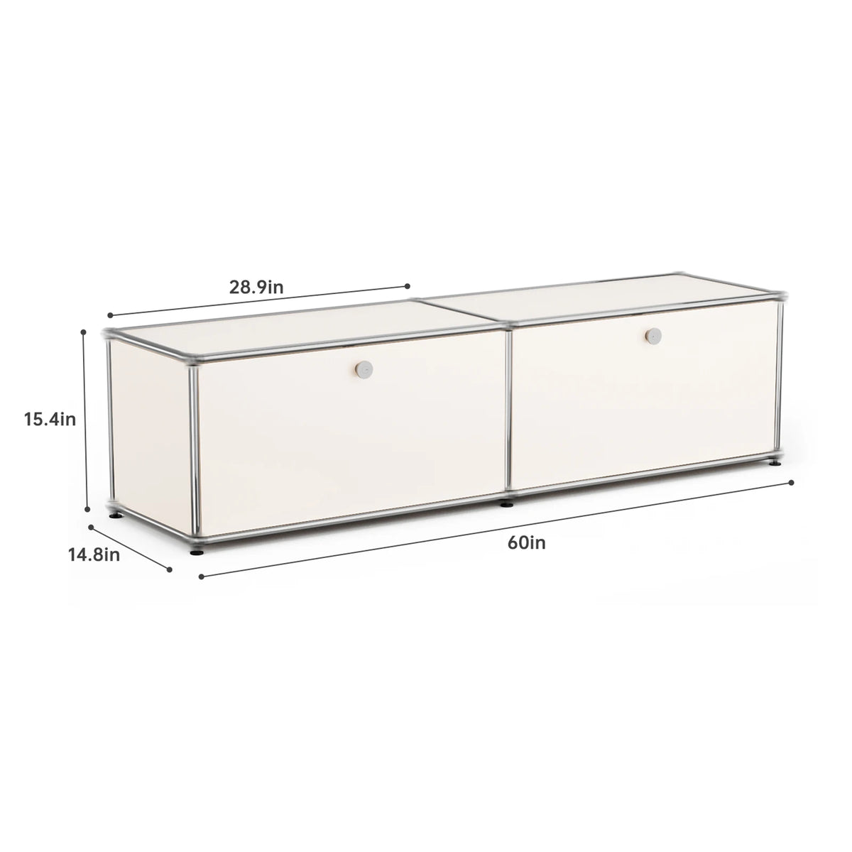 Modern Stainless Steel Storage Cabinet And TV Stand Organizer