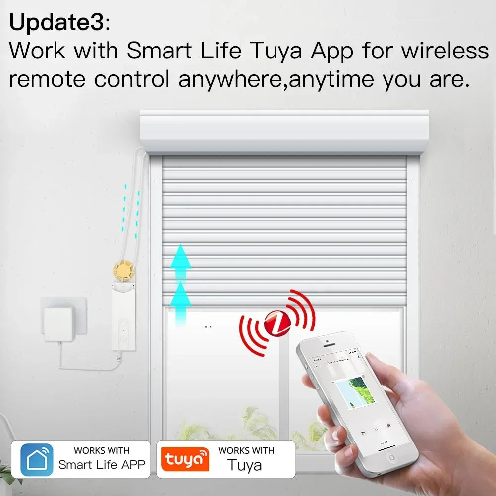 Moes Zigbee Smart Motorized Roller Shade Drive Kit Voice Control