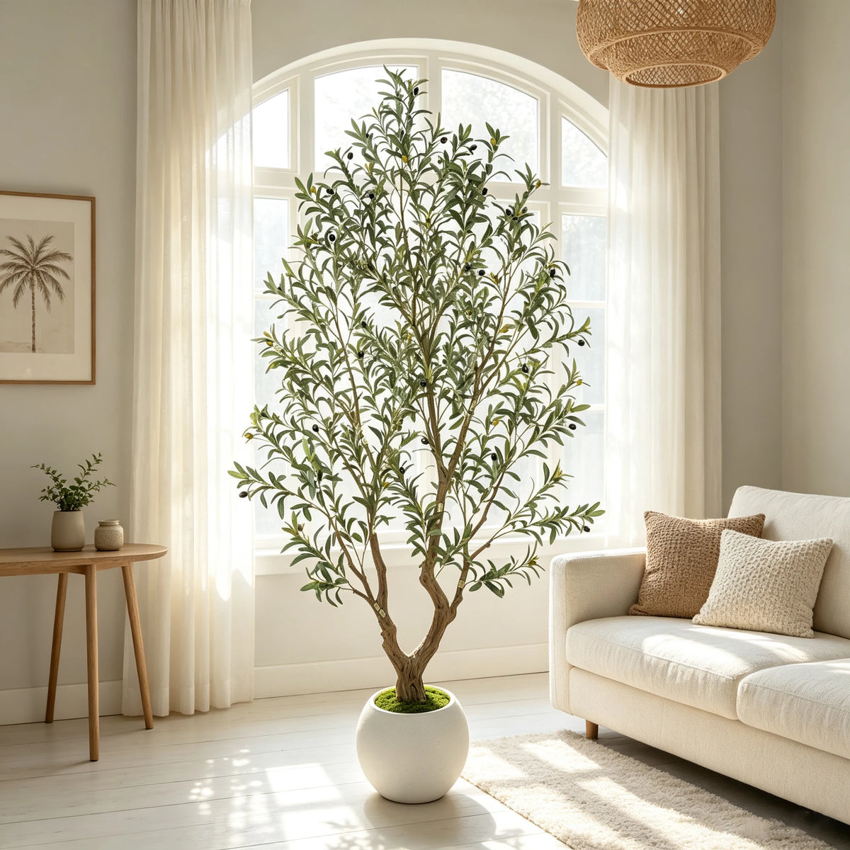 Olitree Artificial Olive Tree With Wood Trunk For Home Decor