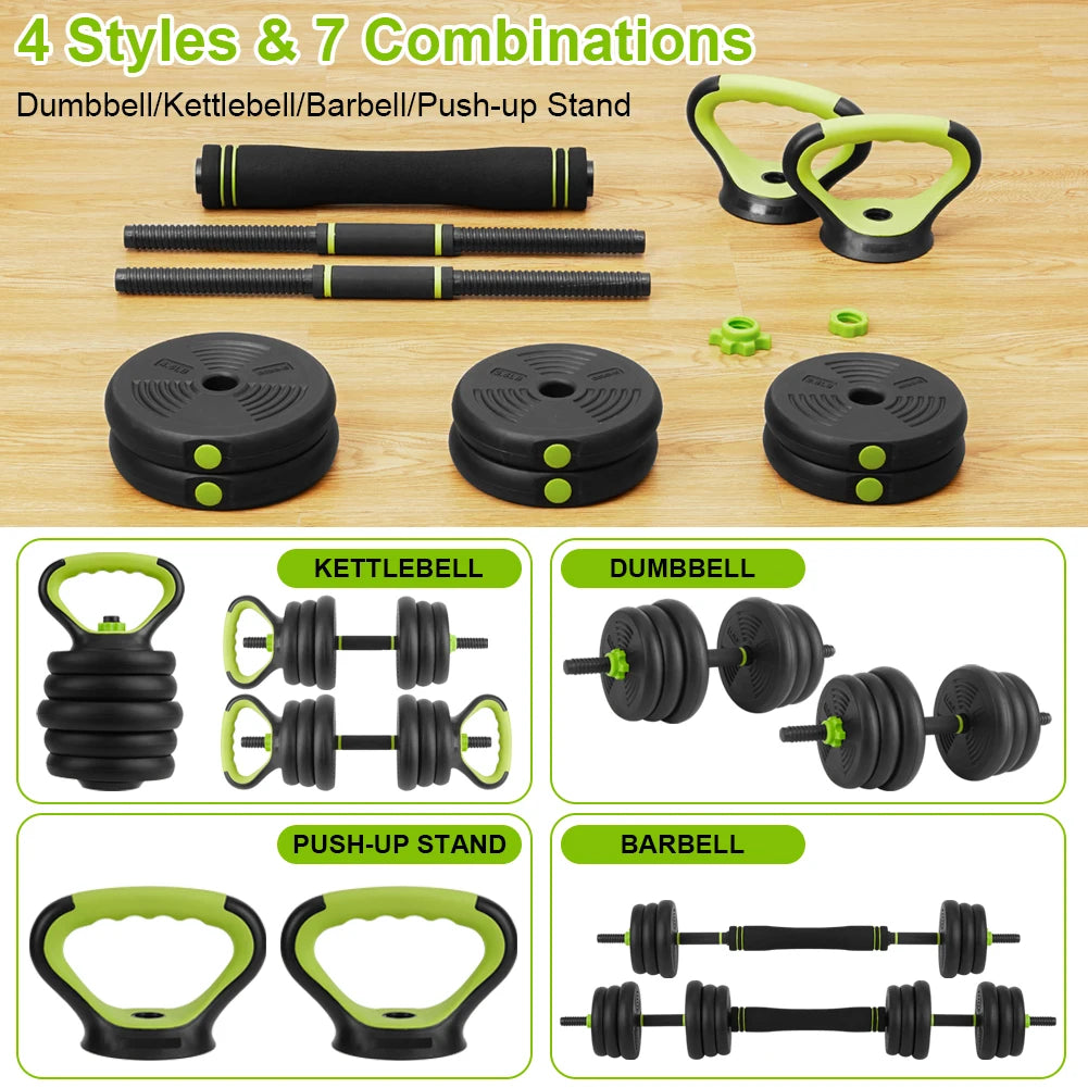 Acekool 4-In-1 Adjustable Dumbbell Set for Home Gym Training