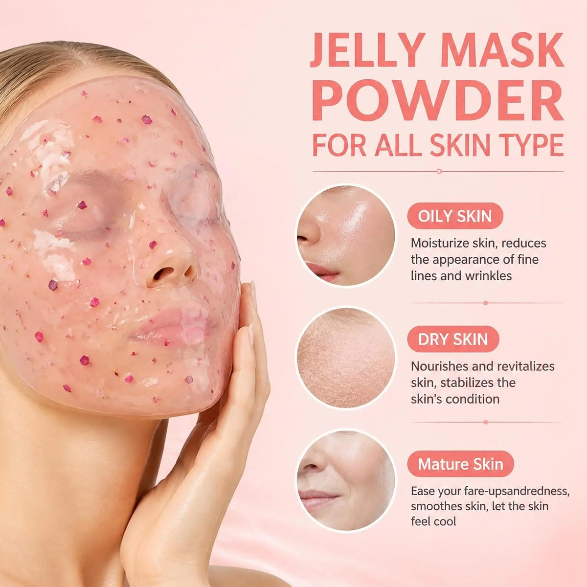 YMEYFAN Jelly Mask Powder for Professional Facial Skin Care