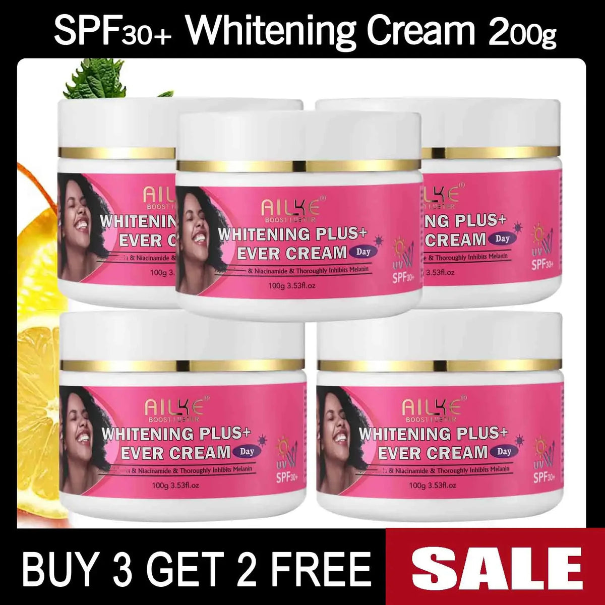 AILKE Natural Skin Brightening and Moisturizing Skincare Set