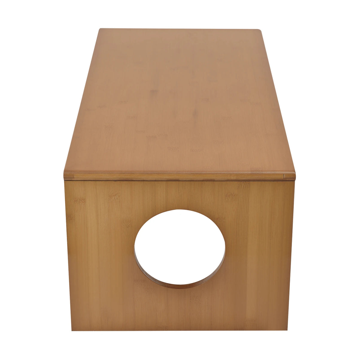 Bymaocar Folding Bamboo Low Coffee Table for Home and Camping