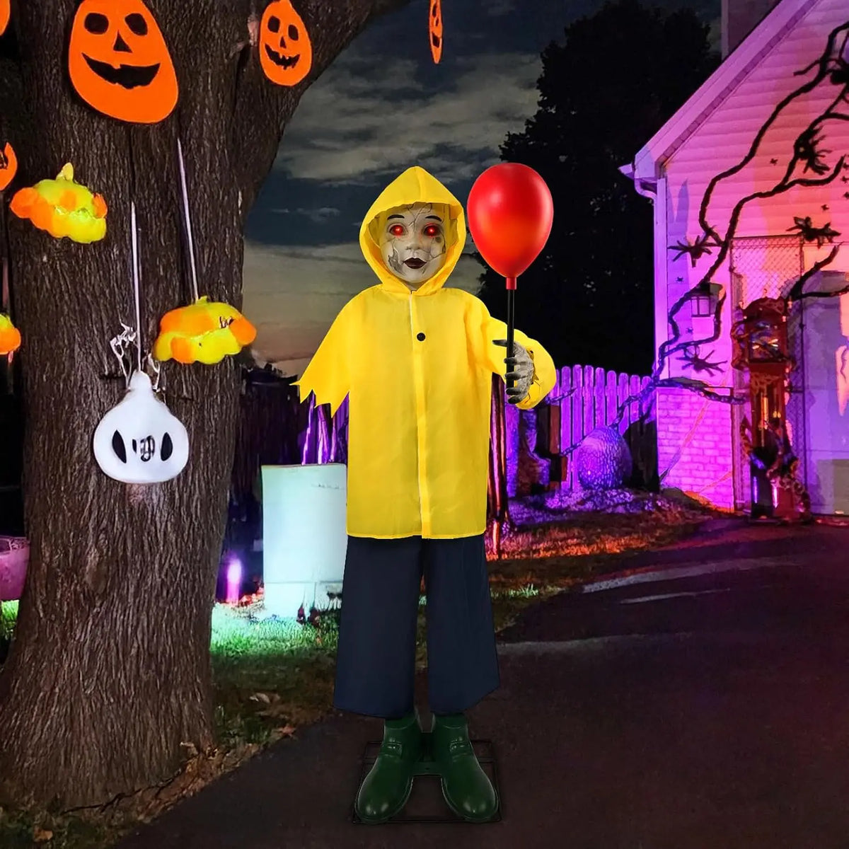 Halloween Animatronic Prop With Sound And Touch Activation