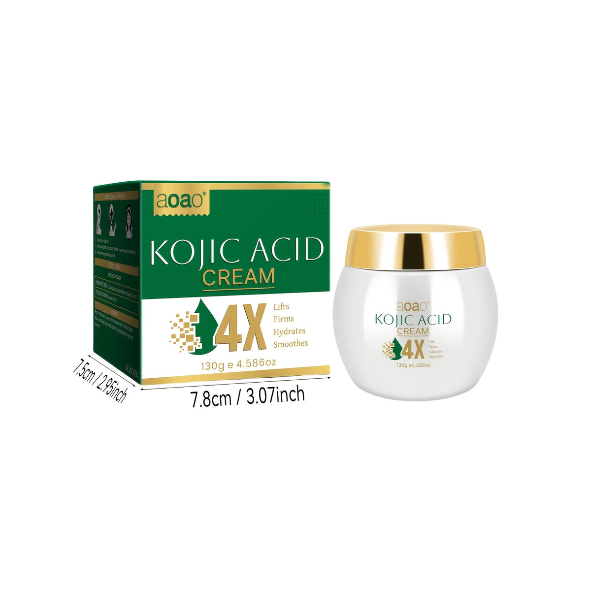 Aoao Kojic Acid Facial Moisturizer With Vitamin E And Collagen