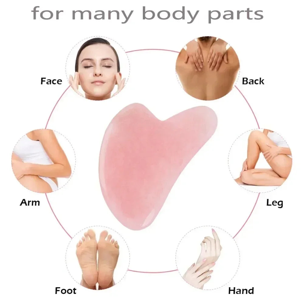 Professional Natural Jade Gua Sha Board Facial Body Massage Tool