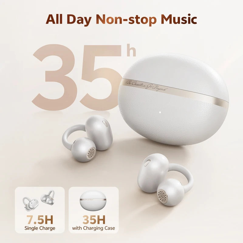 QCY Crossky C50 Open Ear Clip On Wireless Bluetooth Earbuds