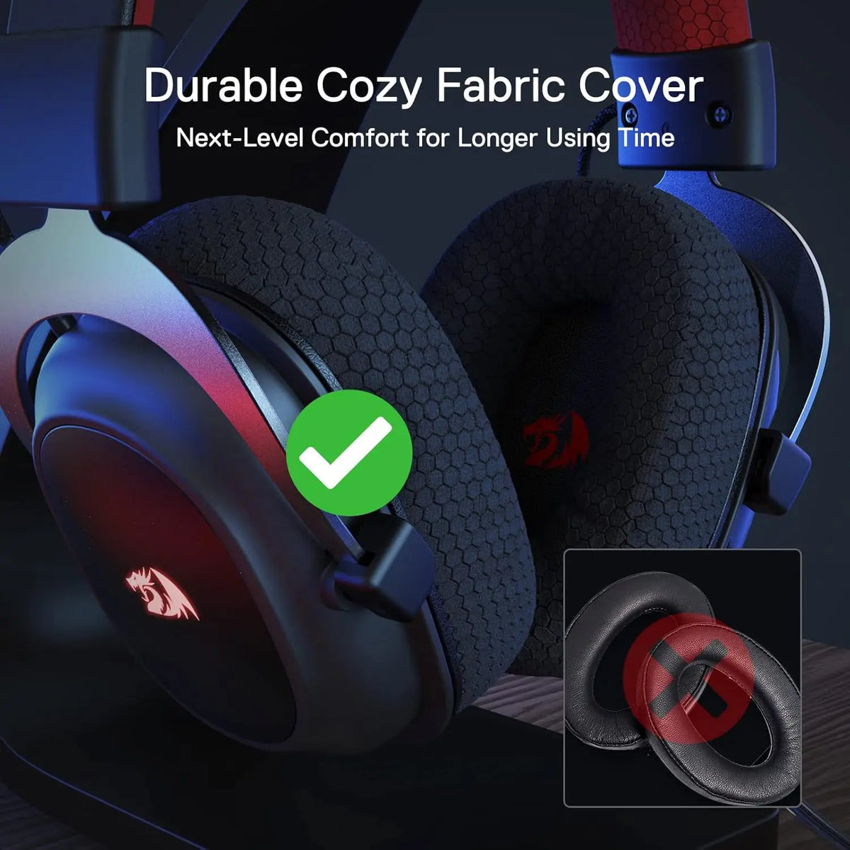 Redragon Wireless Gaming Headset Featuring Superior Seven Point One Audio