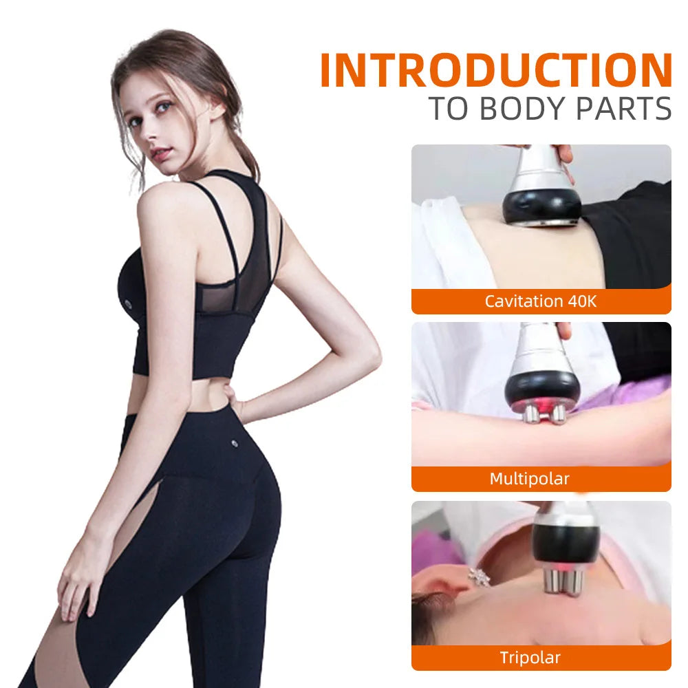 Missheart 3In1 Beauty Body Cavitation Massager For Facial Tightening