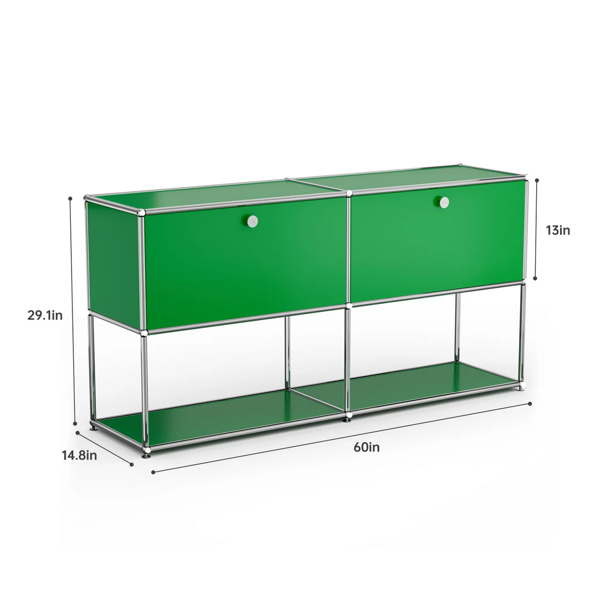 Modern Stainless Steel Storage Cabinet And TV Stand Organizer