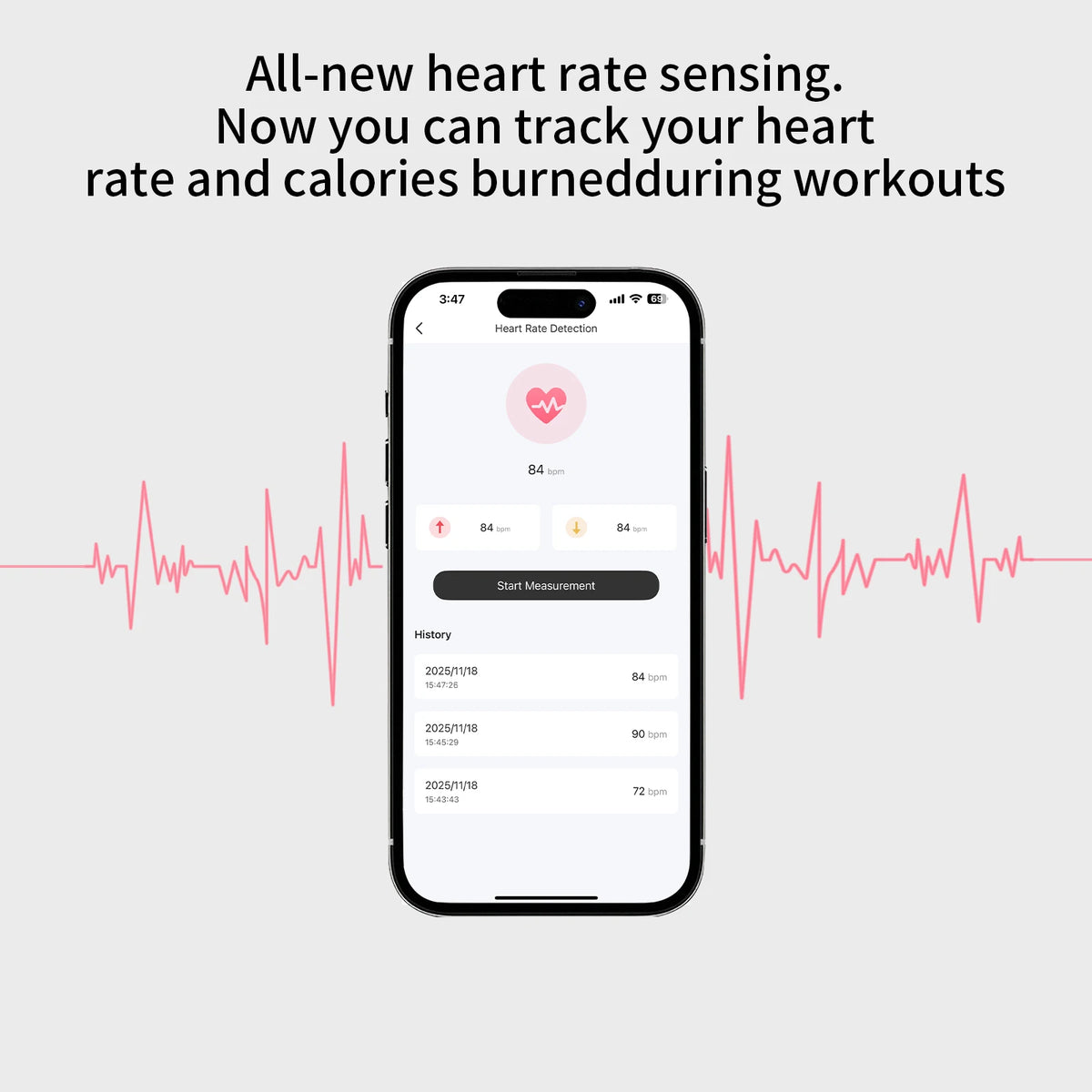 ZZLOVE Wireless Earbuds With Heart Rate Monitoring And Noise Cancellation
