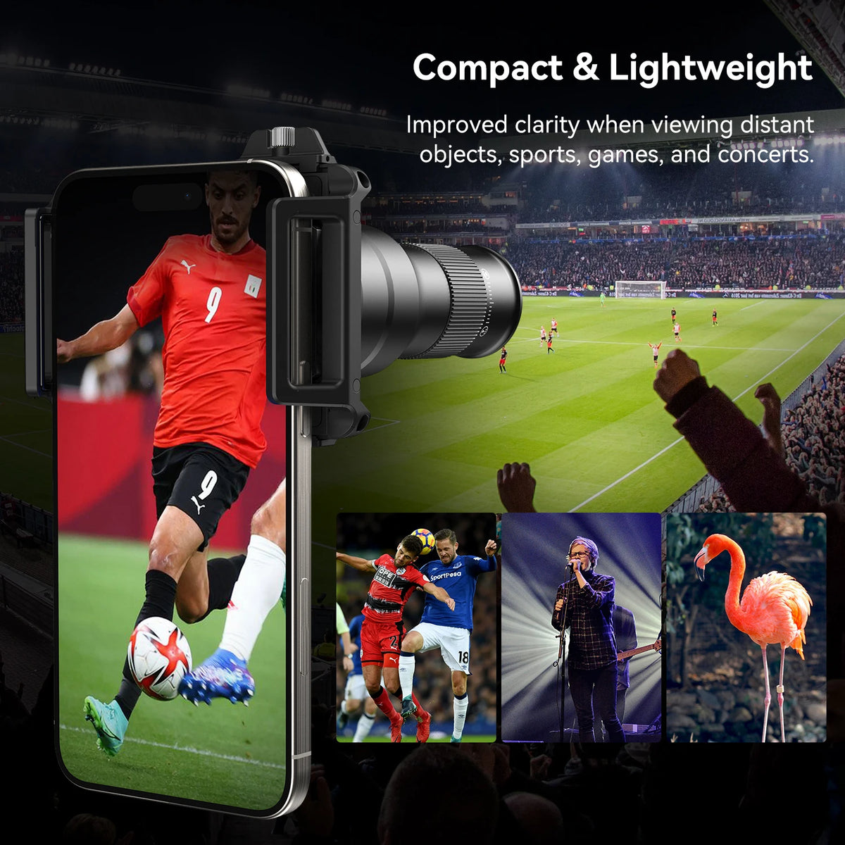 APEXEL Telephoto Macro Smartphone Lens With Telescope Function