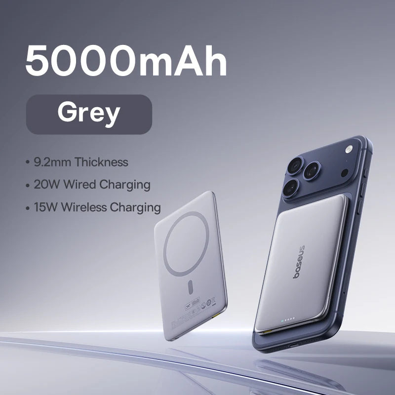 Baseus Magnetic Wireless Power Bank With 20W USB C Charging