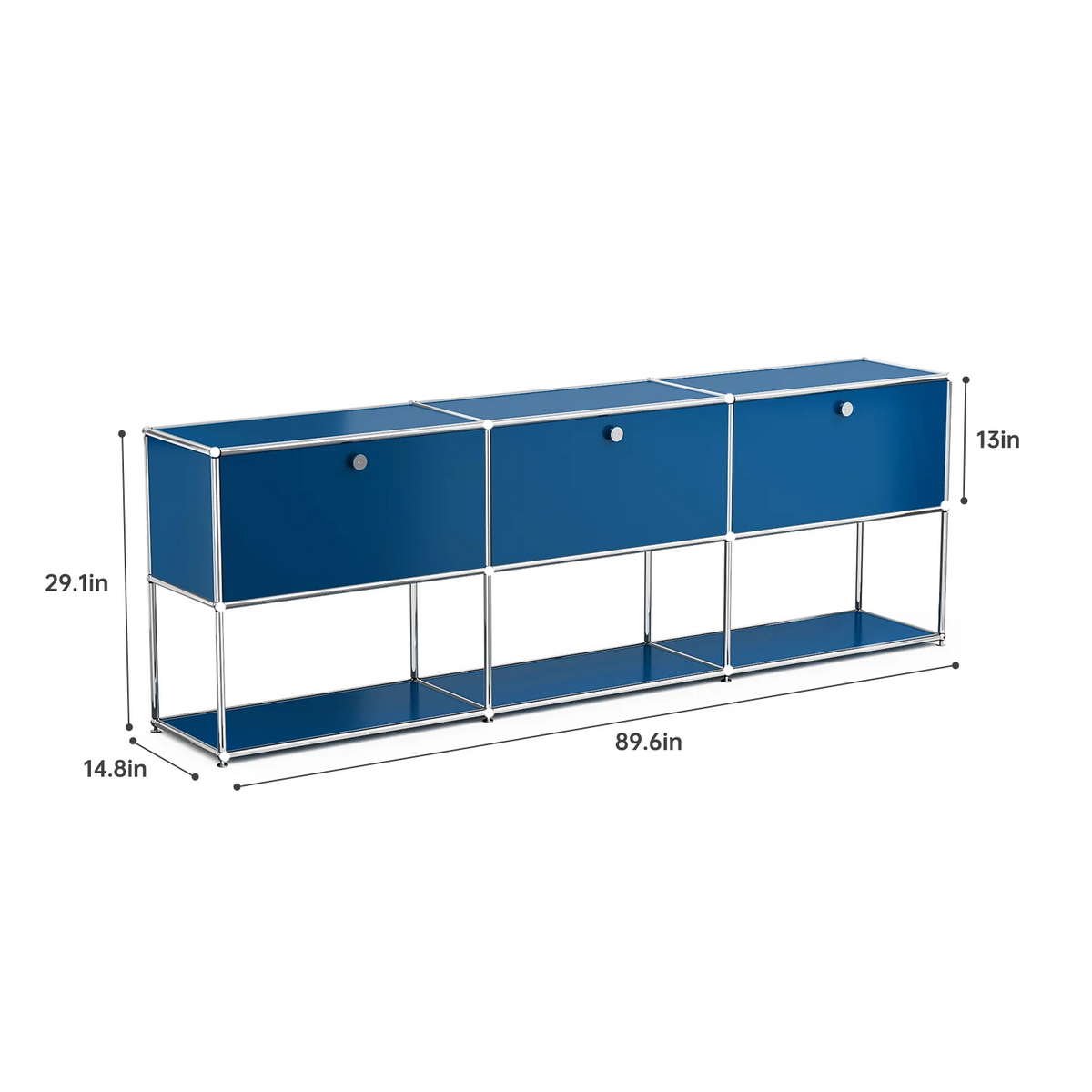 Modern Stainless Steel Storage Cabinet And TV Stand Organizer