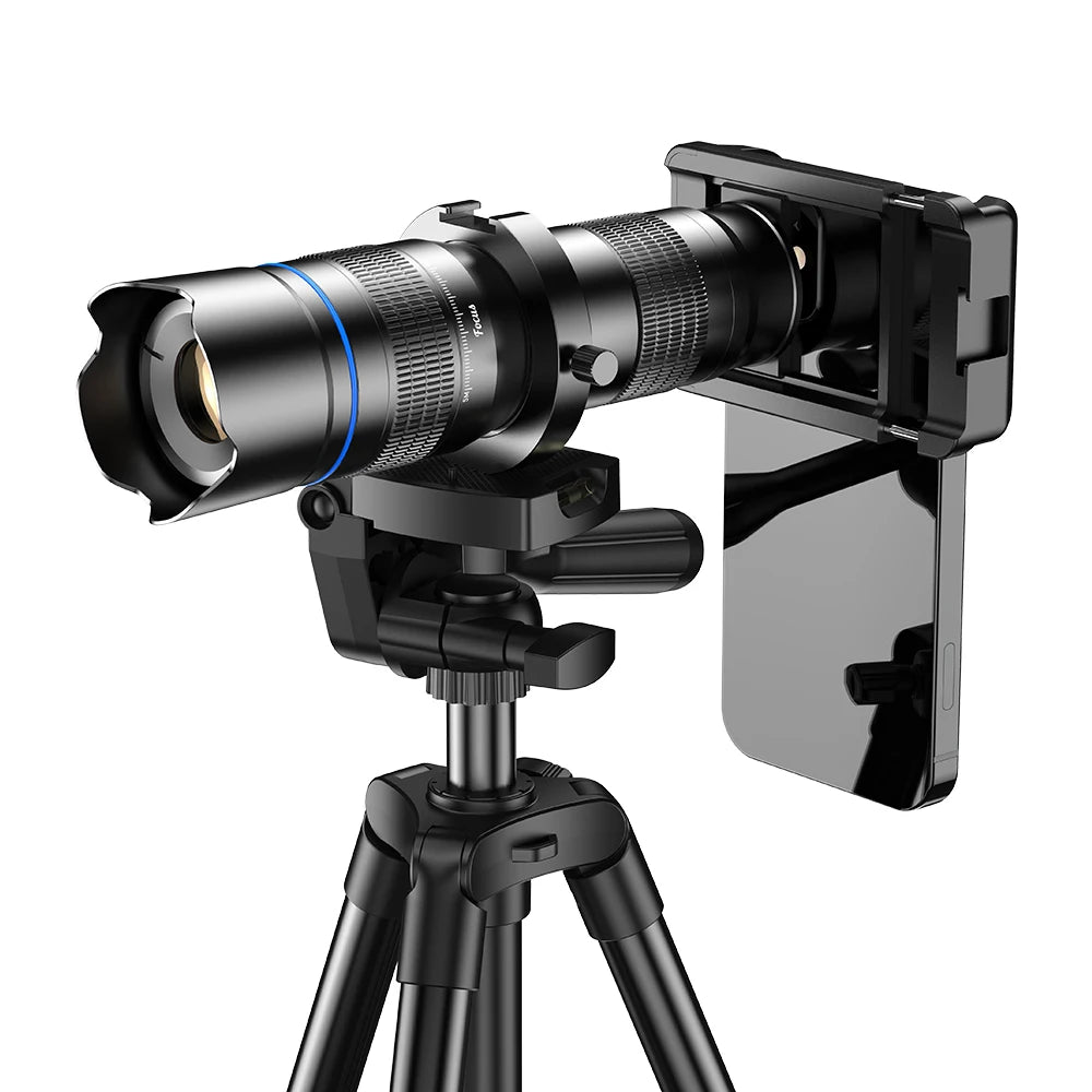 APEXEL Smartphone Telephoto Lens With Adjustable Tripod For Travel and Birdwatching