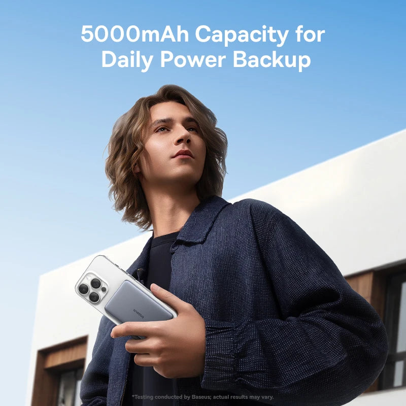 Baseus Magnetic Wireless Power Bank With 20W USB C Charging