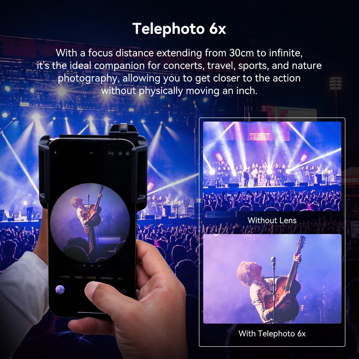 APEXEL Telephoto Macro Smartphone Lens With Telescope Function