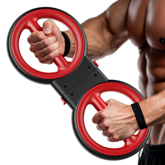 Upper Body Strength Trainer With Detachable Hand Crank Resistance Band