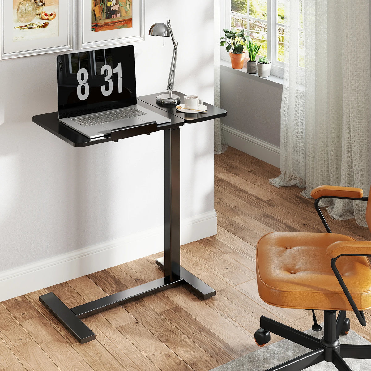JHK Adjustable Overbed Lap Desk With Tilting Top for Bedroom